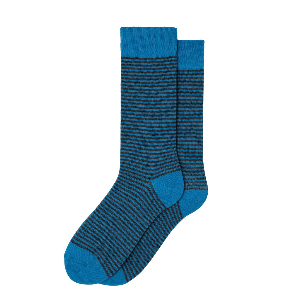Harewood Fine Stripe Luxury Merino Everyday Socks - 6 Pair Bundle (£14 per pair)