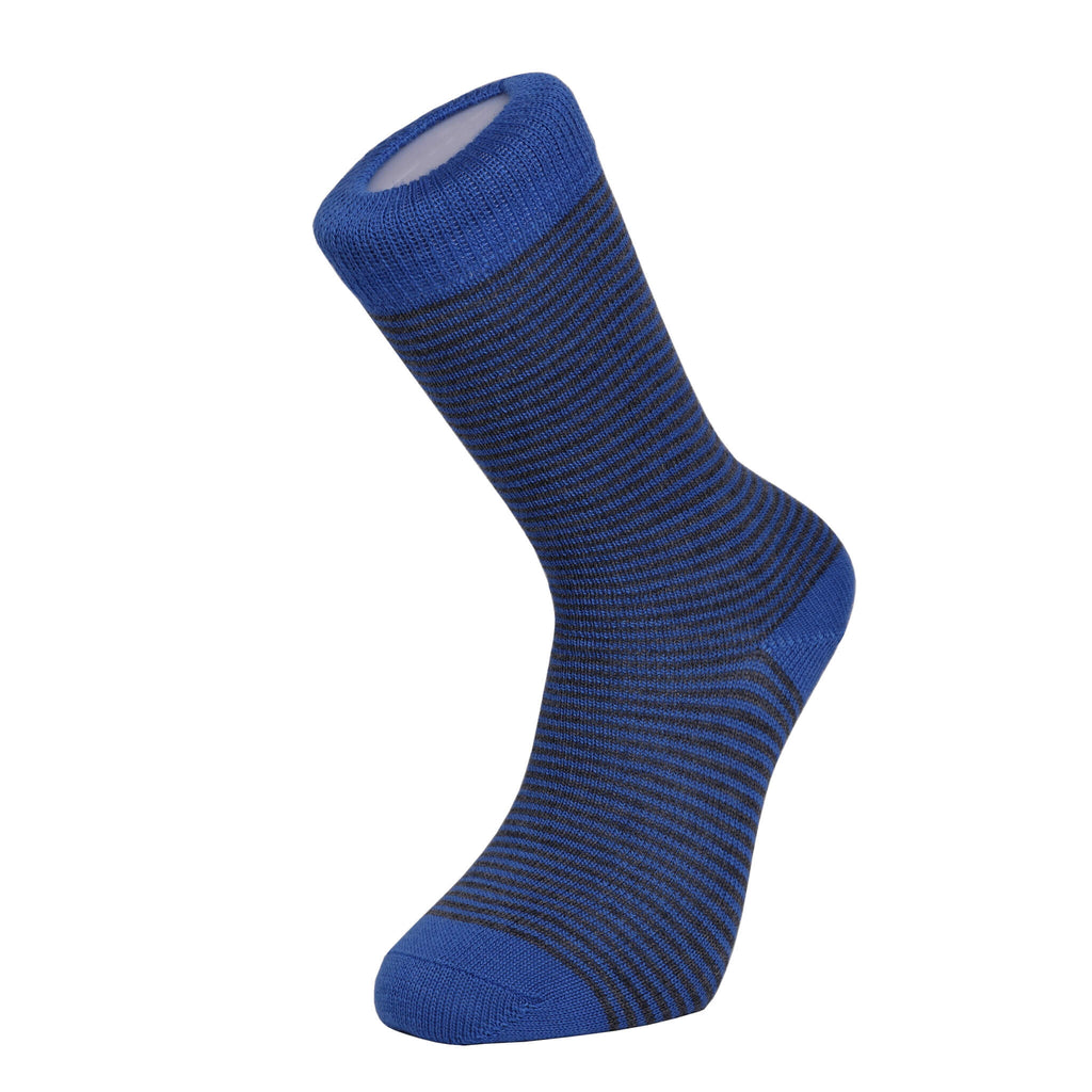 Harewood Fine Stripe Luxury Merino Everyday Socks - 6 Pair Bundle (£14 per pair)