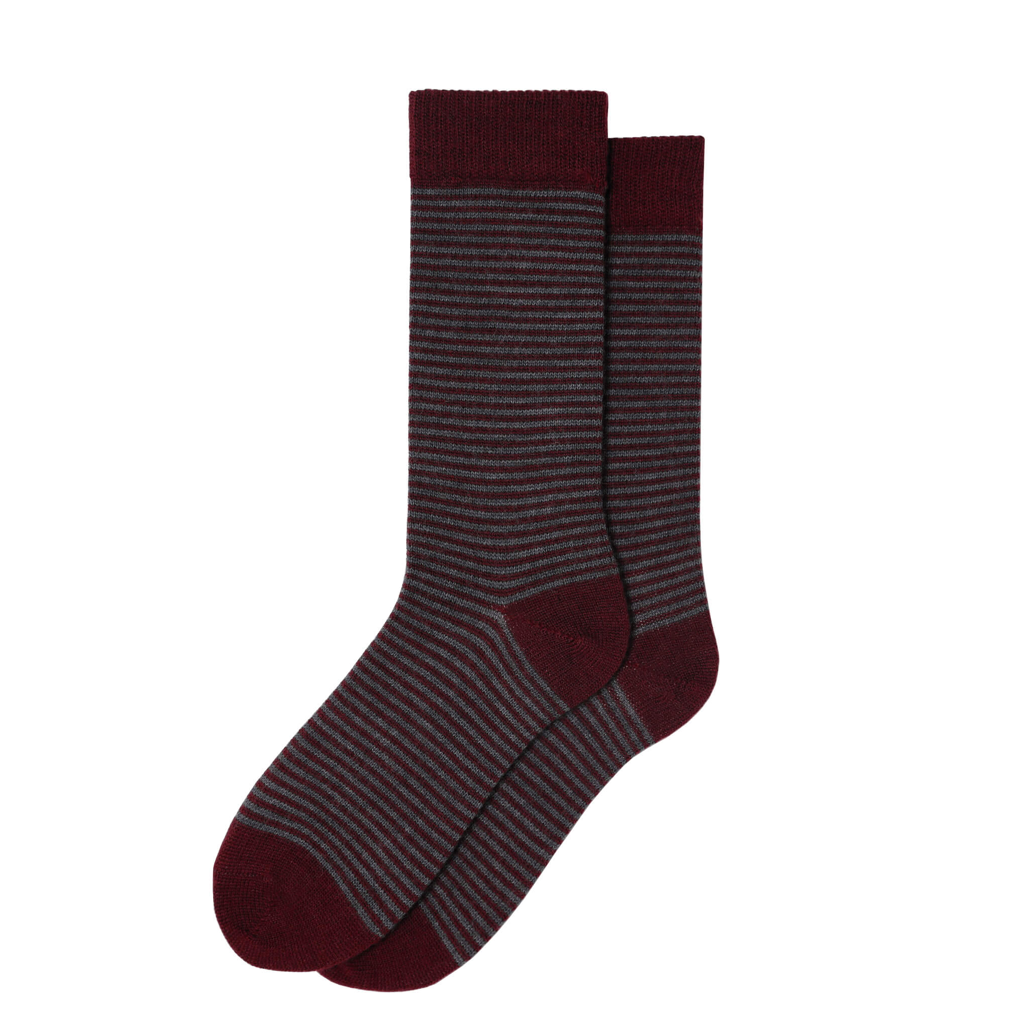 Harewood Fine Stripe Luxury Merino Everyday Socks - 6 Pair Bundle (£14 per pair)