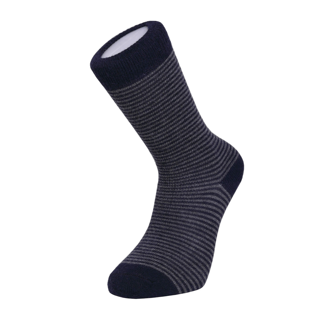 Harewood Fine Stripe Luxury Merino Everyday Socks - 6 Pair Bundle (£14 per pair)