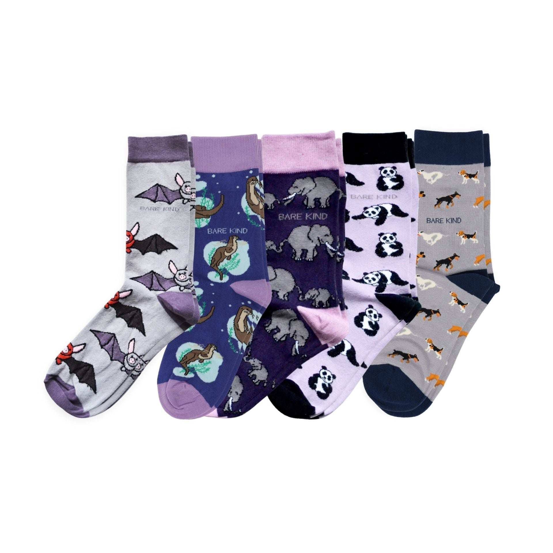 Purple Lover 5 Bamboo Sock Set