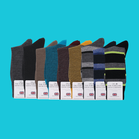 Everyday Merino Socks Selection - 9 Pair Gift Bundle (£12 per pair)