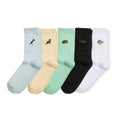 Full Ribbed Bundle 5 Pack Bamboo Sock Set