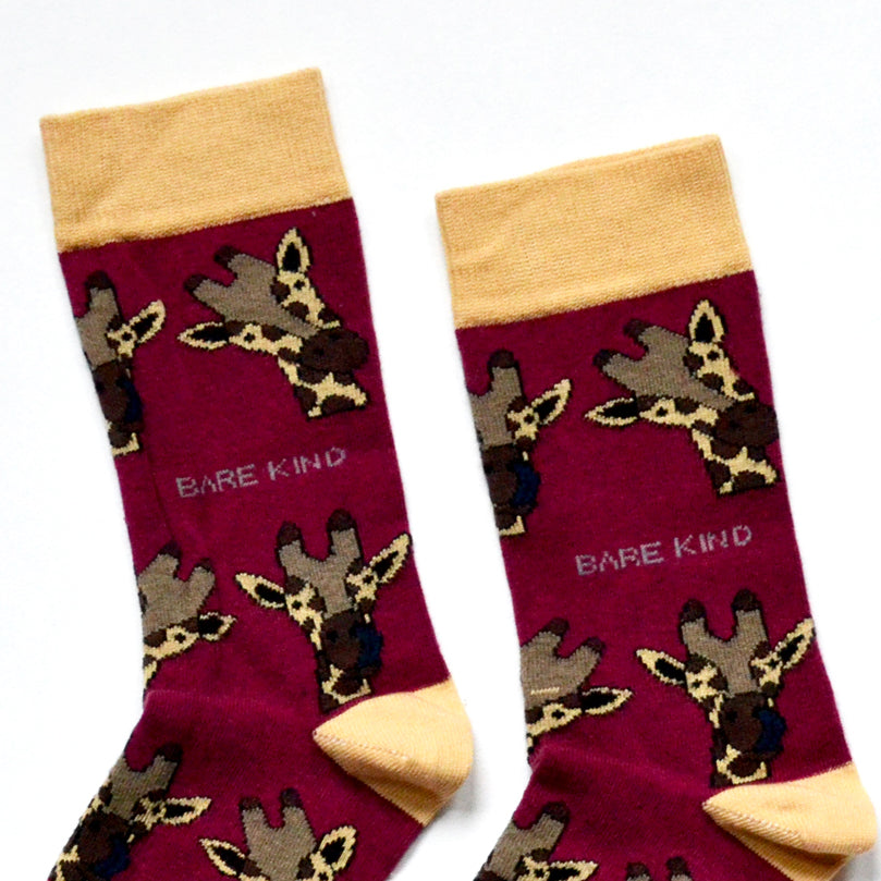 Save the Giraffes Bamboo Socks