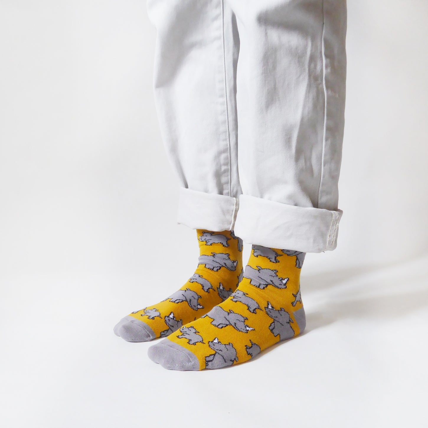 Save the Rhinos Bamboo Socks
