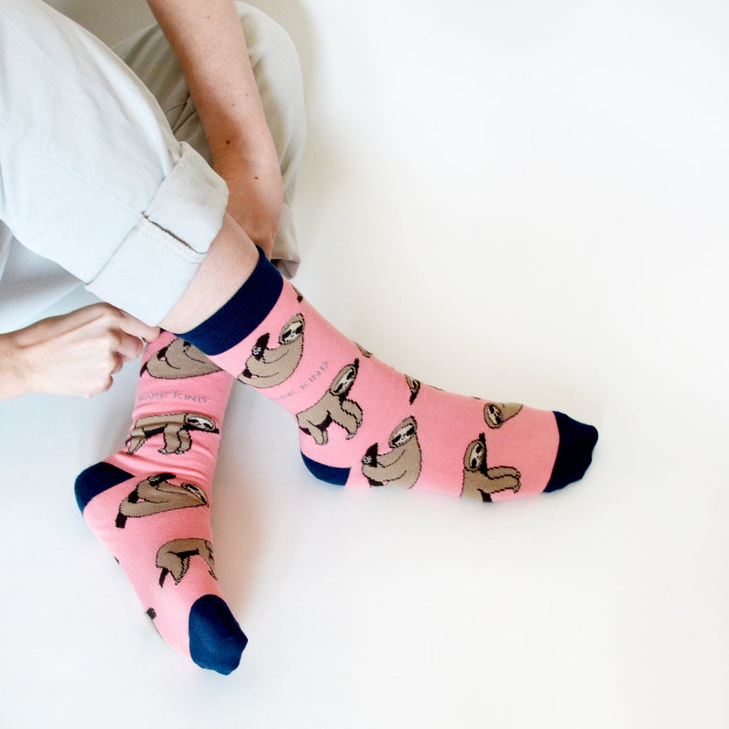 Save the Sloths Bamboo Socks