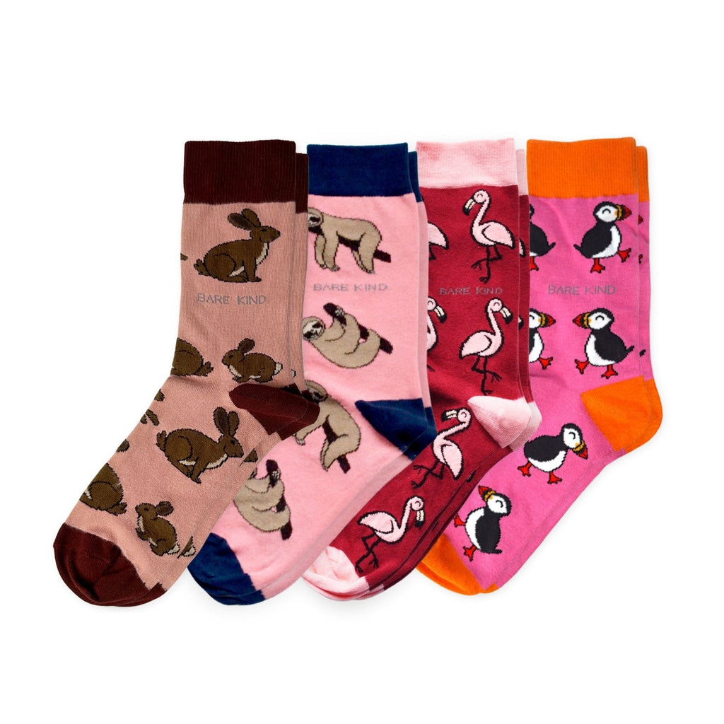 Pink Lover 4 Bamboo Sock Set