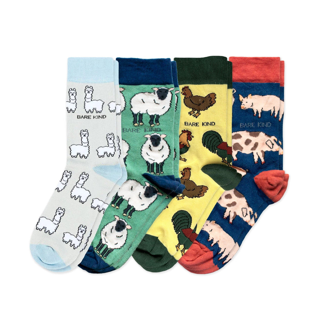 Farm 4 Pack Bamboo Sock Set
