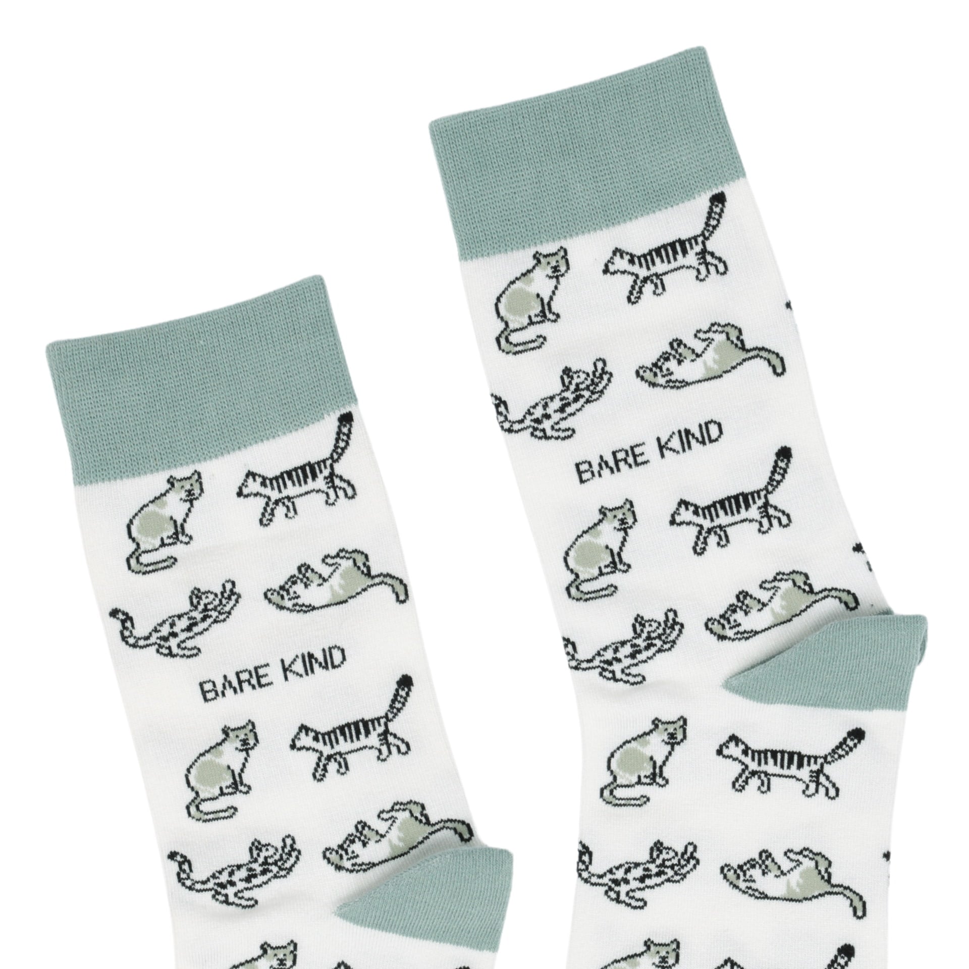 Save the Green Cat Bamboo Socks