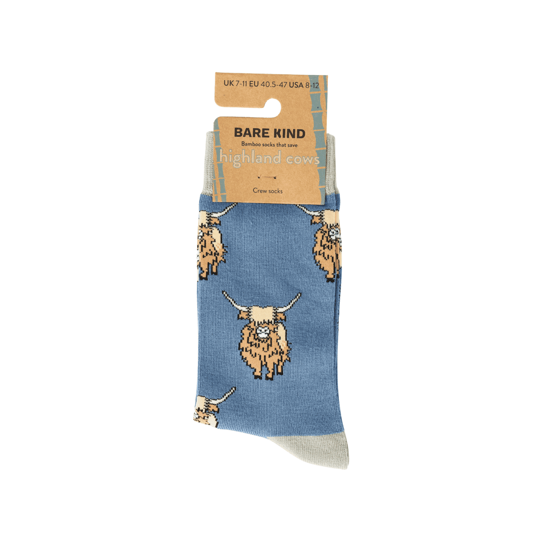 Save the Highland Cow Bamboo Socks