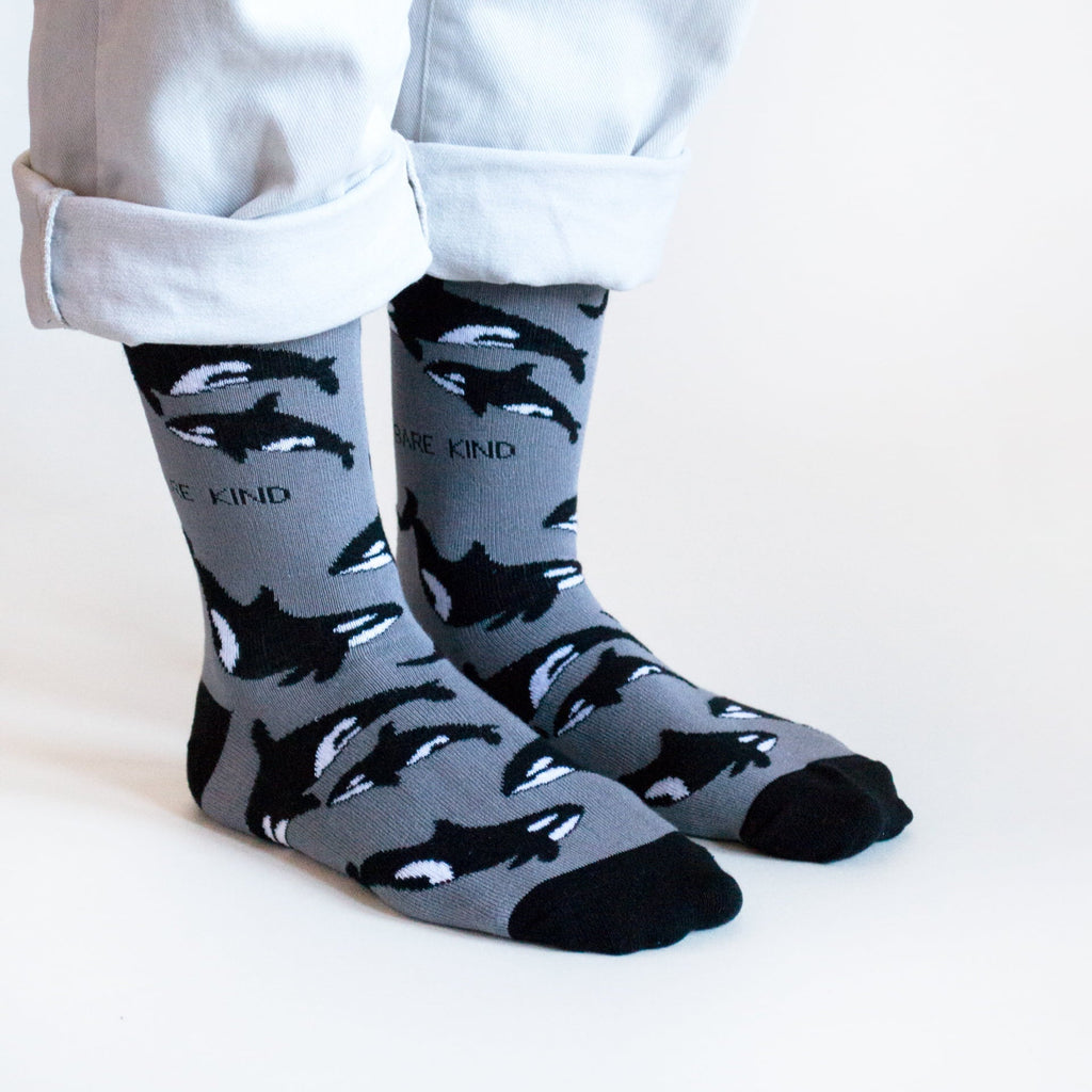 Save the Orcas Bamboo Socks