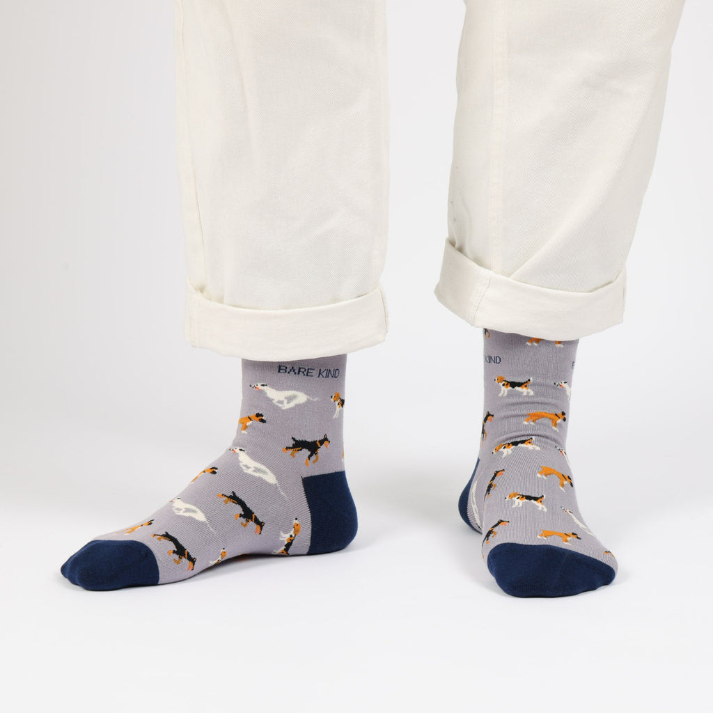 Save the Purple Dog Bamboo Socks